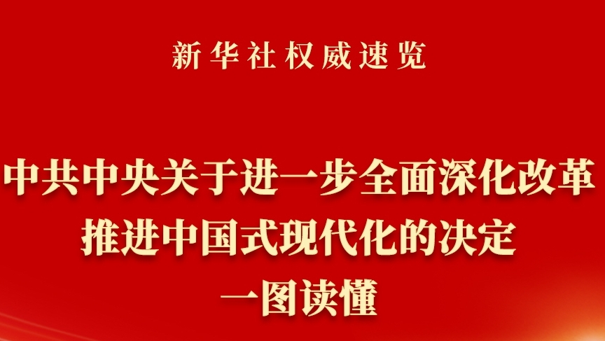  《中共中央关于进一步全面深化改革、推进中国式现代化的决定》一图读懂